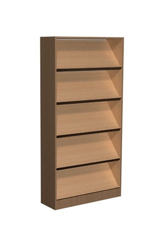 Regał biblioteczny A skośne półki