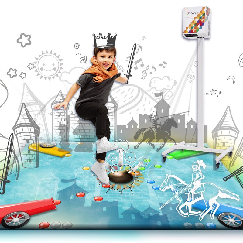 Interaktywna Podłoga FunFloor Mobilny + statyw