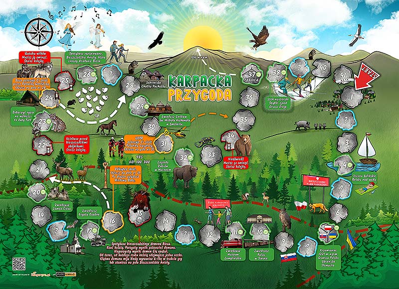 eko gra planszowa KARPACKA PRZYGODA – BIESZCZADY